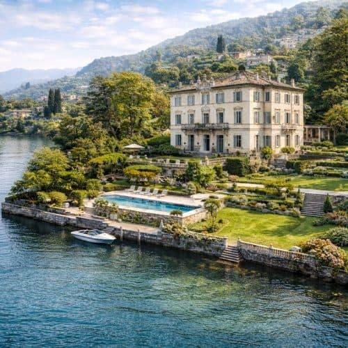 Luxury waterfront villa on Lake Como