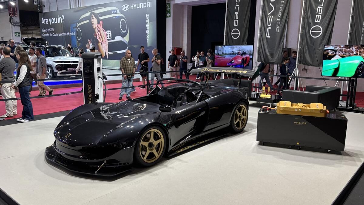 Modern electric sports car unveiled at Automobile Barcelona
