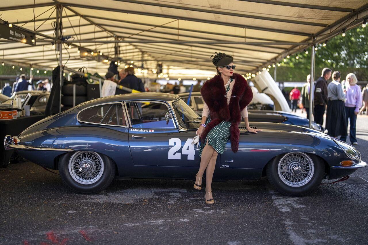 Paddock atmosphere at Goodwood Revival