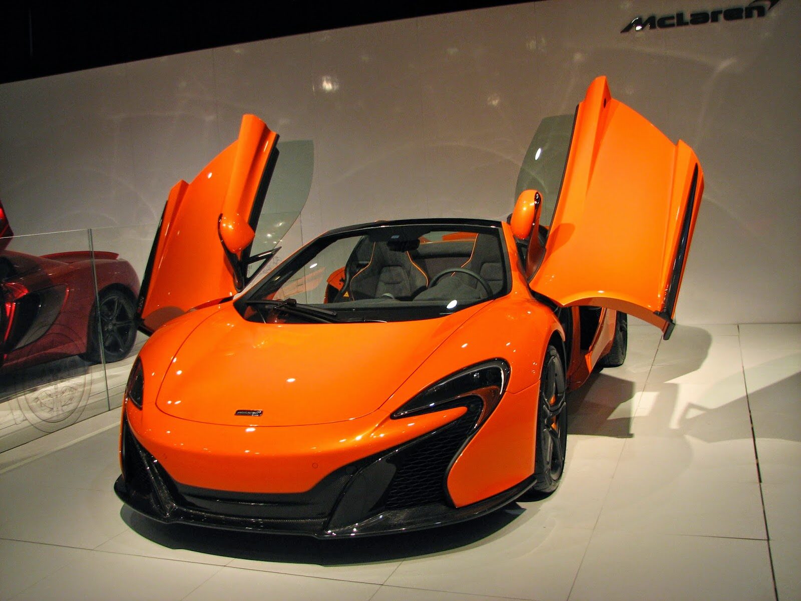 McLaren display at the Miami auto show